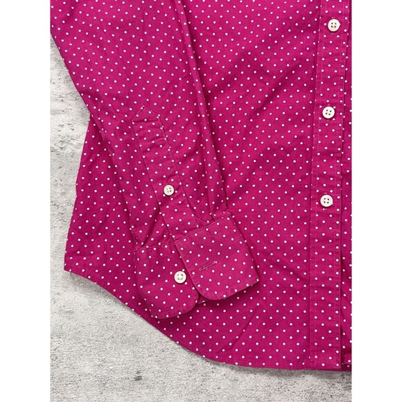 Ralph Lauren Pink Polka Button Up - Picture 3 of 4